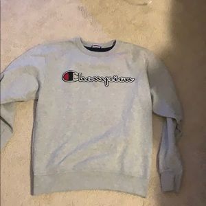 champion gray crew neck